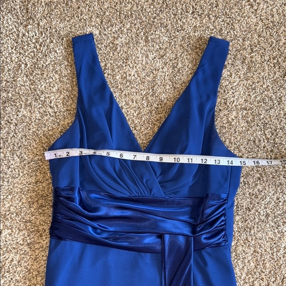 Dollar Blue Sleeveless Midi Dress Formal Elegant Flowy Women's Size M - Picture 11 of 14